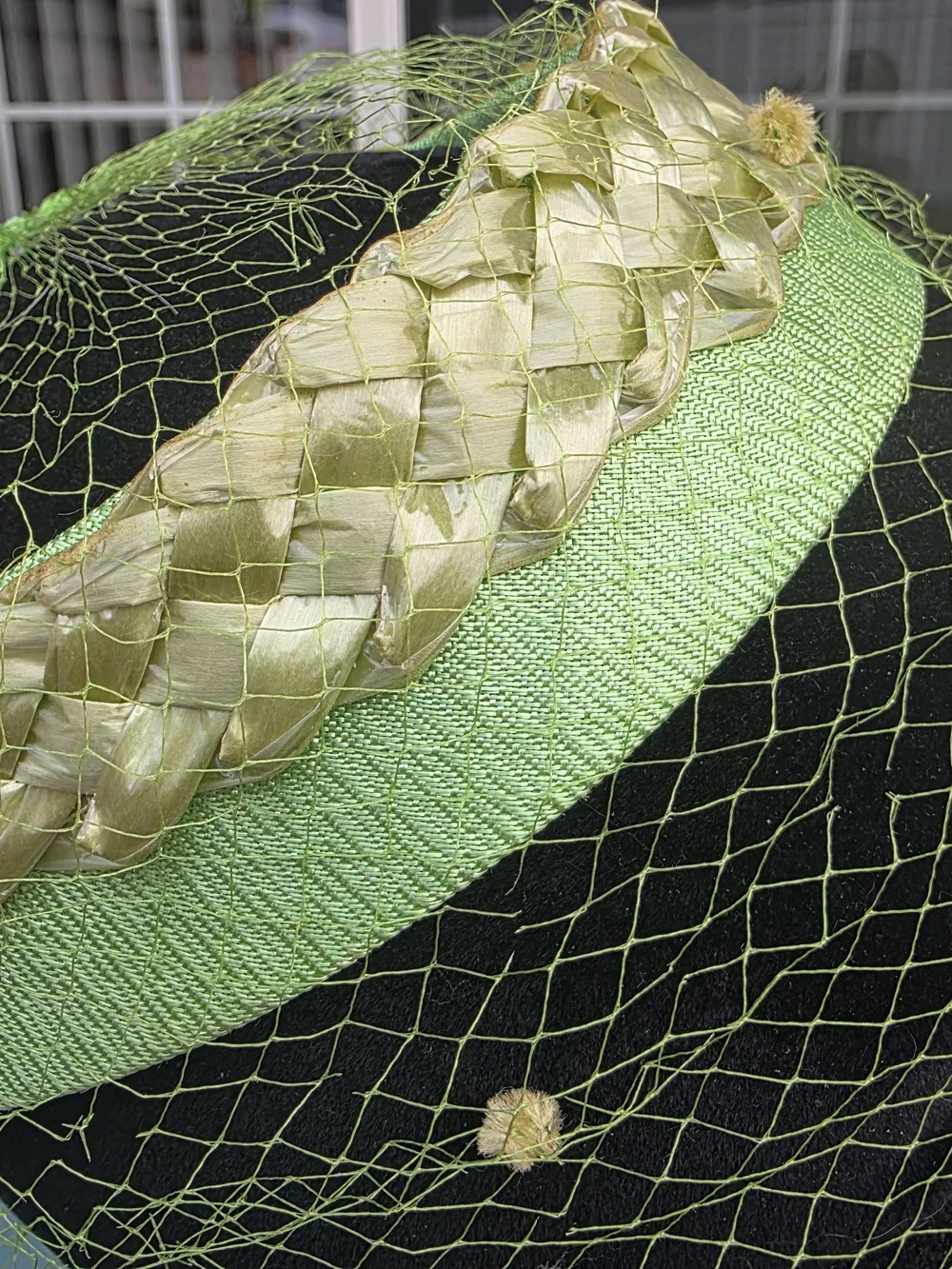 Vintage 1950s Halo Hat Lot of 3 Birdcage Veil Fascinators